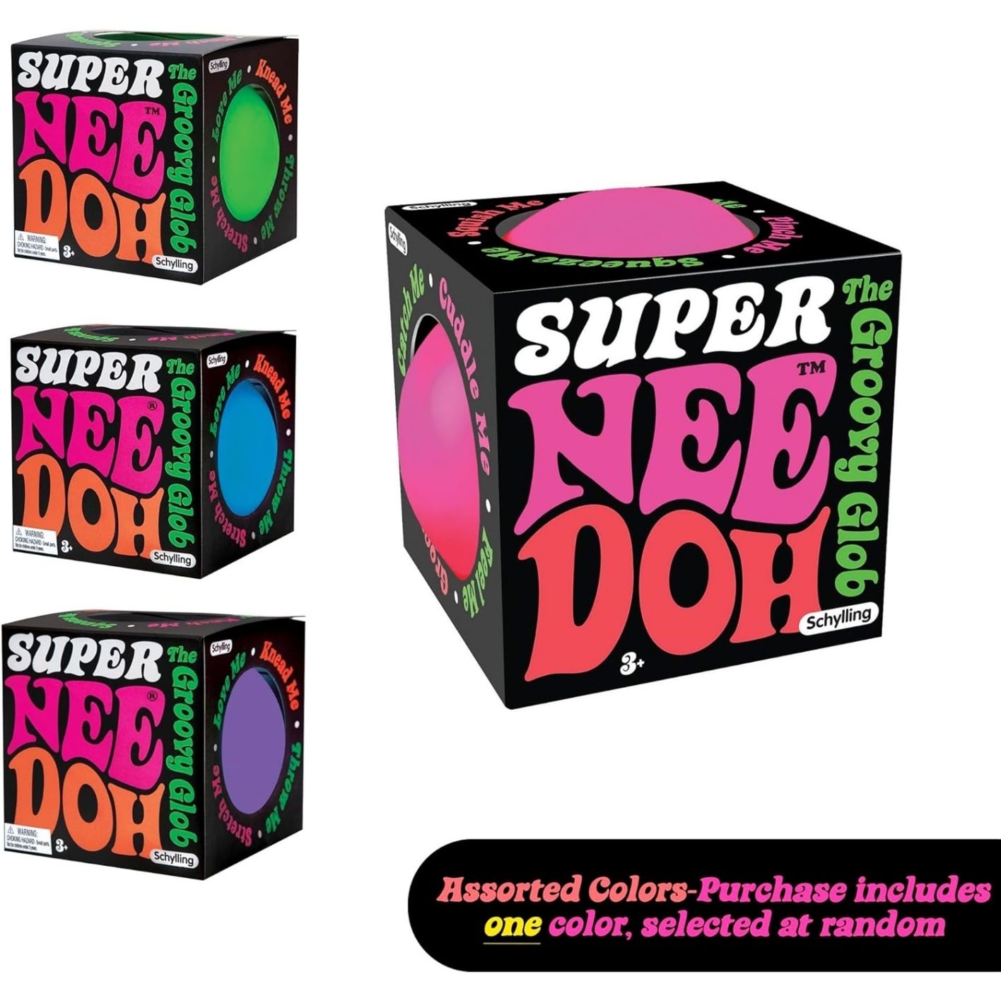 Super NeeDoh ¨C Jumbo Stress Ball ¨C 4.5″ ¨C Assorted