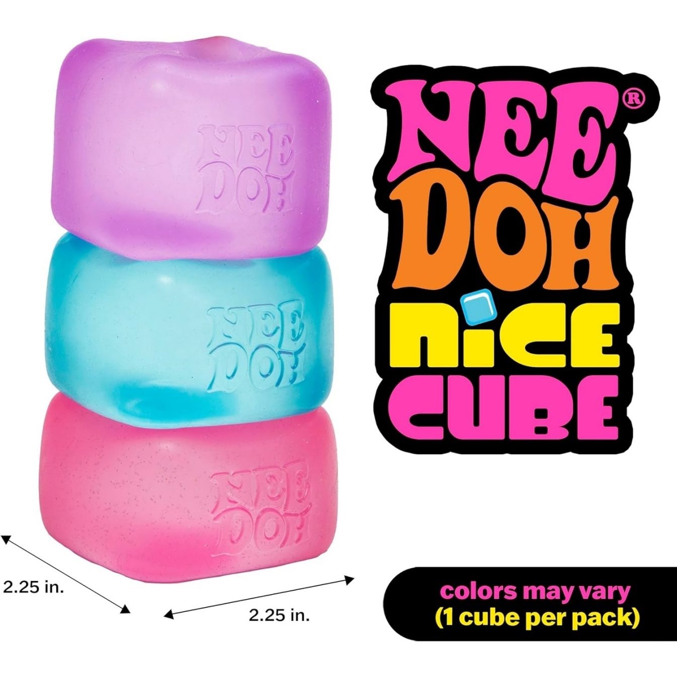 NeeDoh Nice Cube ¨C Assorted ¨C 1 Pack