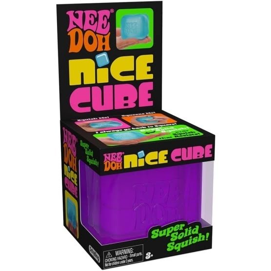 NeeDoh Nice Cube ¨C Solid Squish ¨C 3 Pack (Assorted)